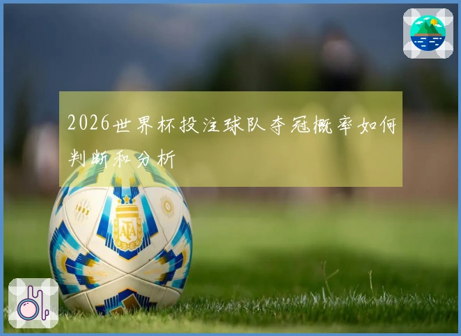 2026世界杯投注球队夺冠概率如何判断和分析